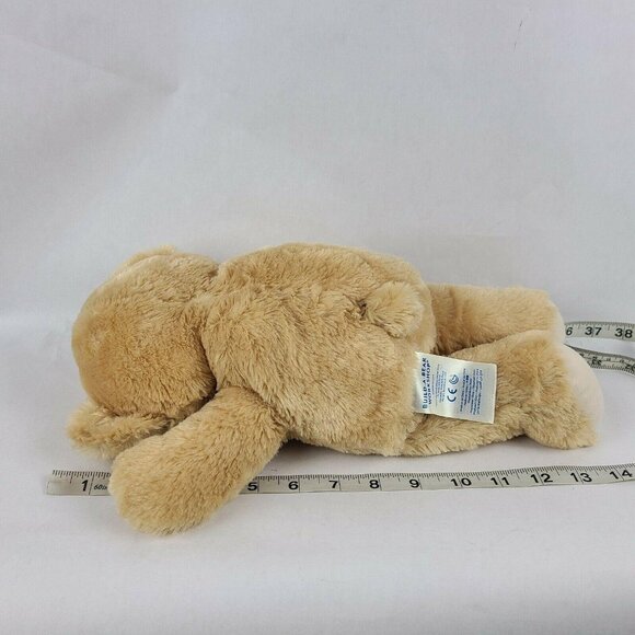 Build a Bear Plush Teddy Tan Smiling Stuffed Animal Embroidered Eyes Toy BAB - Picture 6 of 6
